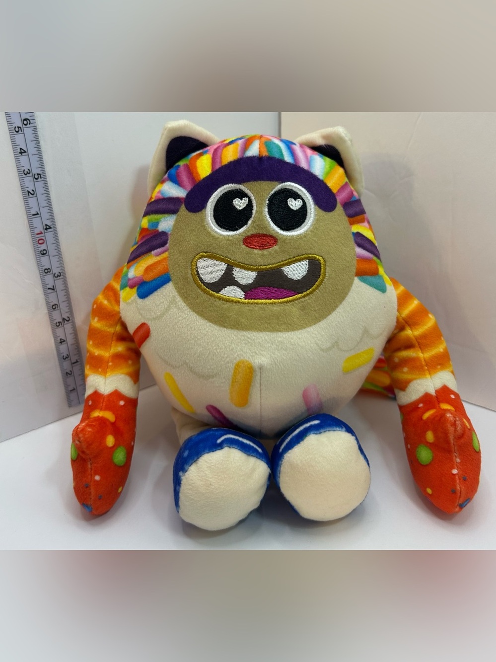 Gabby's Dollhouse The Movie Cookie Bobby 8" Plush Toy Rainbow Sprinkles Spin Mas